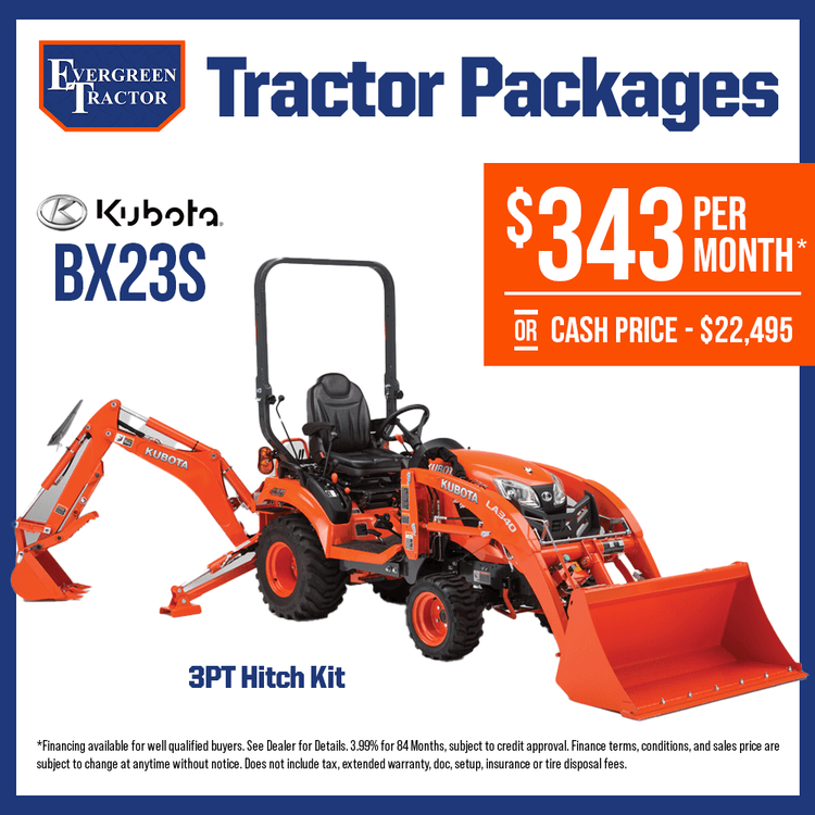 Kubota BX23S Tractor Package Deal