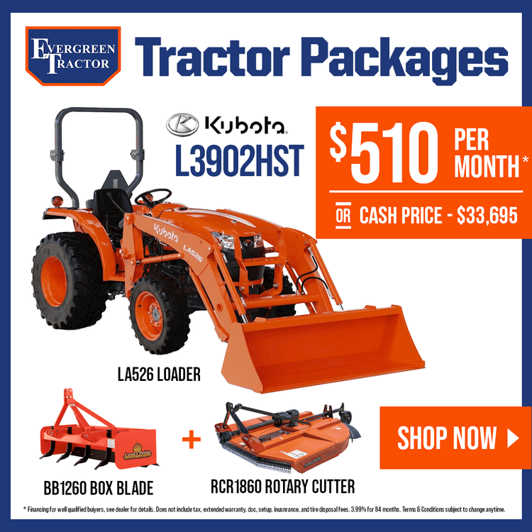 Kubota L3902HST Tractor Package Deal